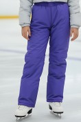 Оптом Брюки подростковые зимние для девочки УЦЕНКА фиолетового цвета 0934F, фото 6