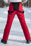 Оптом Брюки горнолыжные женские УЦЕНКА красного цвета 0935Kr, фото 4