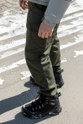 Оптом Брюки спортивные софтшелл мужские УЦЕНКА хаки цвета 0942Kh, фото 5