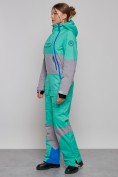 Оптом Горнолыжный комбинезон женский зимний УЦЕНКА бирюзового цвета 0949Br, фото 2