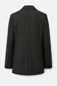 Оптом Пиджак женский классический УЦЕНКА черного цвета 0957Ch, фото 2