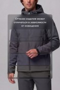 Оптом Мужской костюм из софтшелла и мембраной большого размера темно-серого цвета 09611TC, фото 10