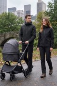 Оптом Женский костюм из софтшелла с флисом и мембраной — утепленный черного цвета 09612Ch, фото 8