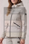 Оптом Женский костюм из софтшелла с флисом и мембраной — утепленный серого цвета 09612Sr, фото 10