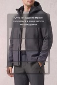 Оптом Мужской костюм из софтшелла с флисом и мембраной — утепленный темно-серого цвета 09613TC, фото 10