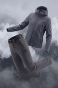 Оптом Мужской костюм из софтшелла с флисом и мембраной — утепленный темно-синего цвета 09613_2TS, фото 4