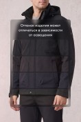 Оптом Мужской костюм из софтшелла с флисом и мембраной — утепленный черного цвета 09617Ch, фото 9