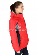 Оптом Куртка спортивная женская батал красного цвета 097Kr, фото 3