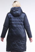 Оптом Куртка зимняя женская классическая темно-синего цвета 100-916_123TS в Казани, фото 4