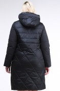 Оптом Куртка зимняя женская классическая черного цвета 100-916_701Ch в Самаре, фото 4