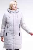 Оптом Куртка зимняя женская классическая серого цвета 100-921_46Sr в Самаре, фото 3