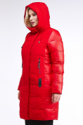 Оптом Куртка зимняя женская классическая красного цвета 100-921_7Kr, фото 7