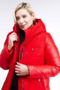 Оптом Куртка зимняя женская классическая красного цвета 100-921_7Kr в Самаре, фото 6