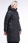 Оптом Куртка зимняя женская классическая черного цвета 100-921_701Ch в Санкт-Петербурге, фото 3
