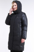 Оптом Куртка зимняя женская классическая черного цвета 100-921_701Ch в Перми, фото 5