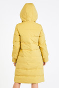 Оптом Куртка зимняя женская желтого цвета 100-927_56J в Новосибирске, фото 4