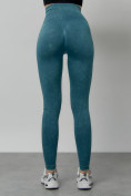 Оптом Легинсы для фитнеса женские бирюзового цвета 1001Br в Оренбурге, фото 6