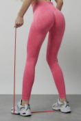 Оптом Легинсы для фитнеса женские розового цвета 1001R в Ростове-на-Дону, фото 12
