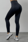 Оптом Легинсы для фитнеса женские темно-серого цвета 1001TC в Сочи, фото 8
