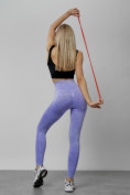 Оптом Легинсы для фитнеса женские фиолетового цвета 1002F, фото 15