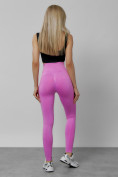 Оптом Легинсы для фитнеса женские розового цвета 1002R в Астане, фото 13