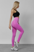 Оптом Легинсы для фитнеса женские розового цвета 1002R в Алма-Ате, фото 14