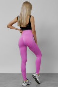 Оптом Легинсы для фитнеса женские розового цвета 1002R, фото 16