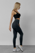 Оптом Легинсы для фитнеса женские темно-серого цвета 1002TC в Оренбурге, фото 14