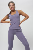 Оптом Костюм для фитнеса женский фиолетового цвета 1003F, фото 12
