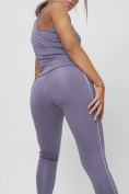 Оптом Костюм для фитнеса женский фиолетового цвета 1003F, фото 13