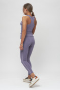 Оптом Костюм для фитнеса женский фиолетового цвета 1003F, фото 24