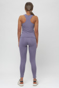 Оптом Костюм для фитнеса женский фиолетового цвета 1003F, фото 6