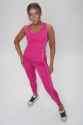 Оптом Костюм для фитнеса женский розового цвета 1003R, фото 12