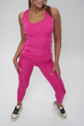 Оптом Костюм для фитнеса женский розового цвета 1003R, фото 16