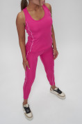 Оптом Костюм для фитнеса женский розового цвета 1003R, фото 17