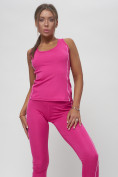 Оптом Костюм для фитнеса женский розового цвета 1003R, фото 20