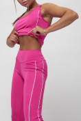 Оптом Костюм для фитнеса женский розового цвета 1003R в Екатеринбурге, фото 22
