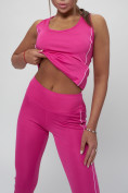 Оптом Костюм для фитнеса женский розового цвета 1003R, фото 24