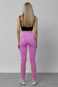 Оптом Легинсы для фитнеса женские розового цвета 1004R в Уфе, фото 5