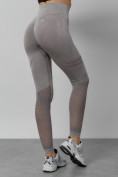 Оптом Легинсы для фитнеса женские серого цвета 1004Sr в Оренбурге, фото 6