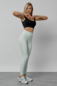 Оптом Легинсы для фитнеса женские белого цвета 1005Bl в Алма-Ате, фото 12