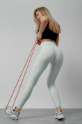 Оптом Легинсы для фитнеса женские белого цвета 1005Bl в Уфе, фото 8