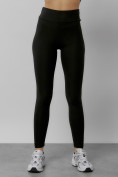 Оптом Легинсы для фитнеса женские черного цвета 1005Ch в Перми, фото 10