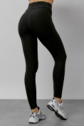 Оптом Легинсы для фитнеса женские черного цвета 1005Ch в Алма-Ате, фото 15