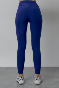 Оптом Легинсы для фитнеса женские синего цвета 1005S в Омске, фото 10