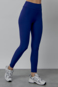 Оптом Легинсы для фитнеса женские синего цвета 1005S в Астане, фото 9