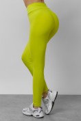 Оптом Легинсы для фитнеса женские салатового цвета 1005Sl в Перми, фото 10