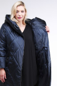 Оптом Куртка зимняя женская стеганная темно-синего цвета 105-917_84TS в Сочи, фото 8