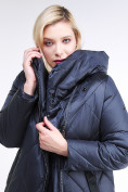 Оптом Куртка зимняя женская стеганная темно-синего цвета 105-917_84TS, фото 6