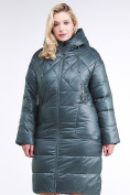 Оптом Куртка зимняя женская стеганная темно-зеленого цвета 105-918_16TZ в Екатеринбурге, фото 3